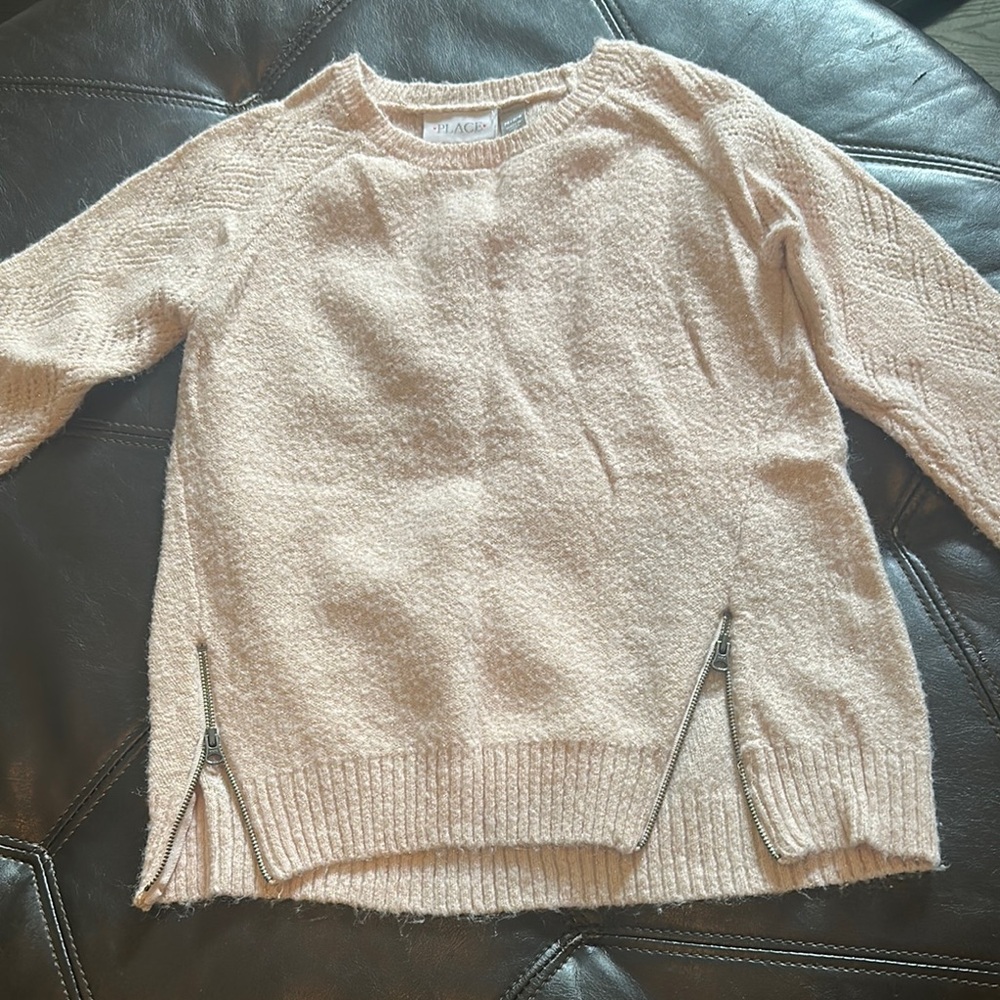 H&M Cream Crew Neck Sweater Chunky Knit Relaxed Fit